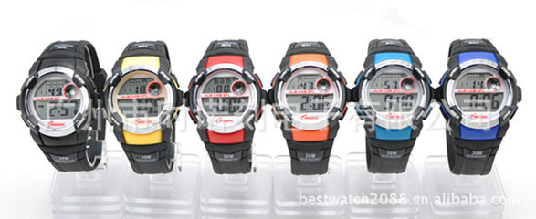 百圣牛经典大表盘七彩男表 时尚潮表新选择